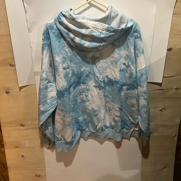 Just be women’s oversized comfy Tye dye hoodie cloud burst - Picture 3 of 3